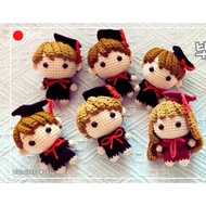 Graduation doll keychains, lucky gifts, meaningful graduation gifts