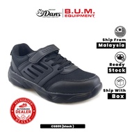 Dan's X BUM Equipment Kasut Sekolah Kanak-Kanak Unisex - Hitam CS809 Back To School Shoes