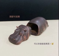 日本扭蛋 休眠動物園 河馬 擺飾 正版 可愛 治癒系 卡哇伊療癒小物