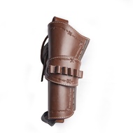 Leather Cowboy Holster with Ammo Loops 9mm Luger and 9mm .38 .357 Holster .38 Special .357 Magnum We