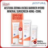 AESTURA Derma UV365 Barrier Hydro Mineral Sunscreen 40ml+20ml | AESTURA Sun Cream