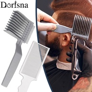 Dorisna 2PCS New Upgrade Barber Flat Push Comb Kit Hair Cut Combs Men's Hair Clipper Combs Salon Hairdresser Tools