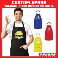 Custom Apron Customise Apron With Logo Boleh Tambah Logo Business