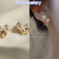 Fy💙 S925 anting mutiara jarum perak model wanita anting-anting Korea / anting-anting mewah mewah ringan