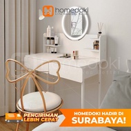 Homedoki Dressing Table/Aesthetic Dressing Table/Minimalist Dressing Table/Led Dressing Table/Light 