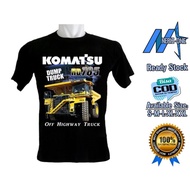 KATUN Komatsu DISTRO T-SHIRT DUMP TRUCK HD 785-7 OFF HIGHWAY TRUCK ~ COTTON MATERIAL