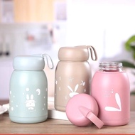 Glass jar, glass rabbit jar covered with well-insulated barley plastic (capacity 320ml) _GD888