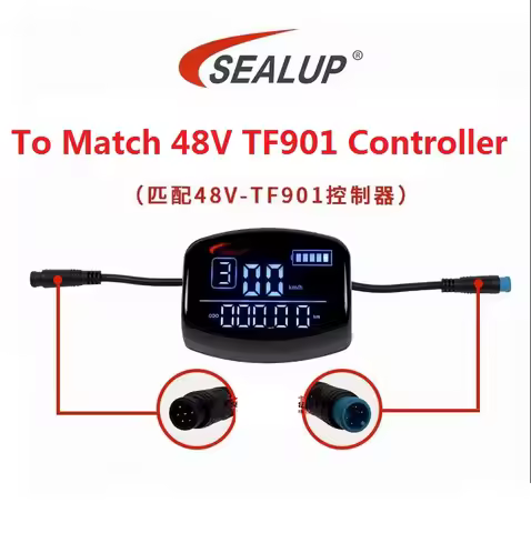SEALUP-Electric Scooter Motor Controller, Throttle Power Switch, Middle LCD Display, Accelerator Par