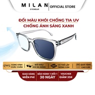 MILAN EYEWEAR Square Glasses Frame Color Changing Anti-Blue Light Can Be Installed Close-Up MI80