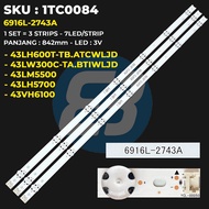 LG 43 Inch TV Backlight 43LW300C 43LM5500 43LH5700 43VH6100 43LH600T-TB.ATCWLJD 43LW300C-TA.BTIWLJD