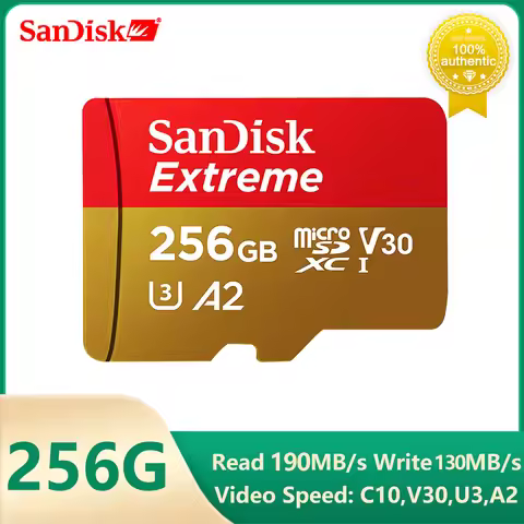SanDisk Extreme microSDXC Read Speeds Up to 190MB/s on 128GB 512GB 1TB A2 U3 UHS-I Card For GoPro DJ