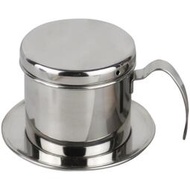 v2ws越南咖啡壺滴漏式 滴滴金 家用不鏽鋼便攜咖啡粉滴壺衝泡