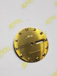 PLAT JAM | DIAL JAM MIDO COMMANDER DATEDAY MESIN ASLI ETA SWIS 2836 WARNA GOLD TUA QWALITAS PREMIUM