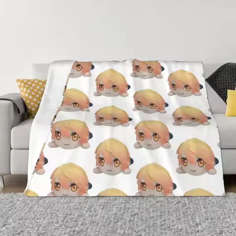 Tsukasa Tenma plush Throw Blanket Tourist Travel Soft Plush Plaid Blankets