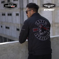 JAKET motor touring premium RAPID STRANGERS jaket bikers full bordir tengkorak anti air dan anti an