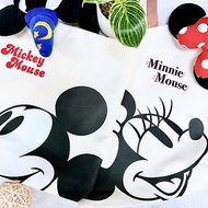 【Disney 迪士尼】米奇米妮帆布手提袋(正版授權 大容量補習袋)