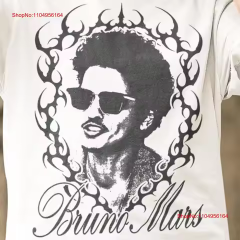 Bruno Mars Neotribal Sigilism T Shirt Fan Outfit Concert Alternative vintage Washed Breathable Sligh