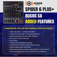 Joson/FT STAR Spider 6 CH Professional Mixer, 6 Channel Mixing Console&Aux Paths Effects Processor