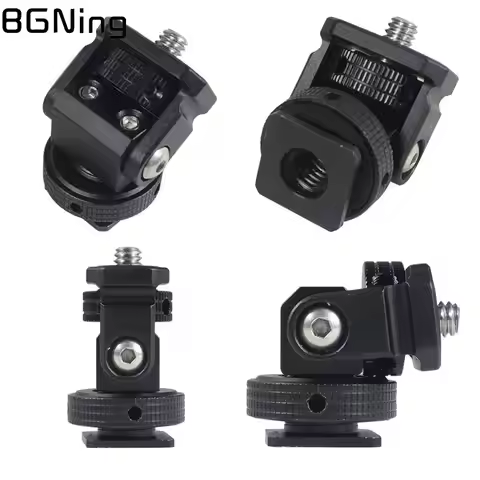 Monitor EVF Stand Holder Cold Shoe Mount for SLR Camera Cage Field Monitor Microphone Hot Shoe Adjus