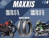 ยางมอเตอร์ไซค์ MAXXIS รุ่น M6233-6234 ขนาด 110/70-17 120/70-17 130/70-17 140/70-17 TL ยางใหม่