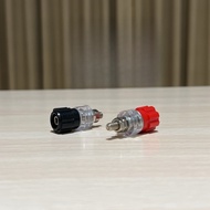 BINDING POST SOCKET 4MM TRANSPARENT MEDIUM 36MM BANANA SOCKET