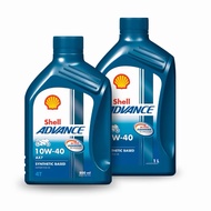 Shell Advance Semi-Synthetic Engine Oil 10W-40 AX7 4T MA2 0.8 Liters