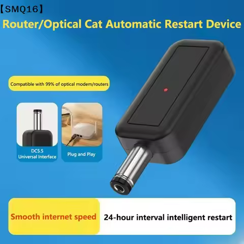 DC WiFi Auto Reboot Router Router 24H Automatic Power Off Reset Tool 5.5x2.1mm Restart Control Line 