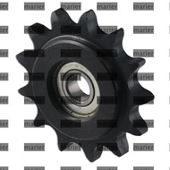 MARIER Convex Idler Gear, 13 Tooth 10mm Bore 1/2" Pitch Chain Idler Sprocket, Durable C45 Carbon Ste