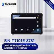 SINSMART 10.95 inch IP68 Rugged Outdoor Tablet Android 14 Helio G99