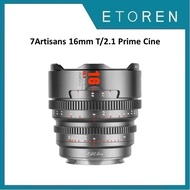 7Artisans 16mm T/2.1 Prime Cine Lens Titanium