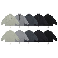 Jaket Belia Jaket Jaket Lelaki dan Wanita 2023 Essentials 22SS Separuh Zip Pullover Jaket Luaran