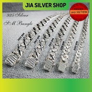 Ready Stock | Original 925 Silver SM Bracelet Bangle For Men | 925 纯银 男士手链 | Gelang Tangan SM Bangle Lelaki Perak 925