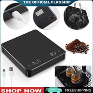【New Arrival】 Mini Coffee Scale W/ Timer Rechargeable 3kg/0.1g Espresso Scale Auto Tare Espresso Cof