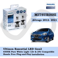 Philips New Ultinon Essential LED Bulb Gen2 6500K H4 Set for Mitsubishi Attrage 2012-Present