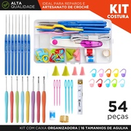 Complete Crochet Kit – 54 Pieces, Hooks, Organizer Case, Sewing & Knitting Tools, Amigurumi, Beginne