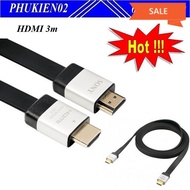 3m flat HDMI cable supporting 3D technology, Blue-ray Disc, Playstation - Genuine product - 3m HDMI