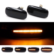 new 2X Amber Dynamic Flowing Sequential Blinker Side Marker Turn Signal LED Light For A3 S3 8P A8 D2