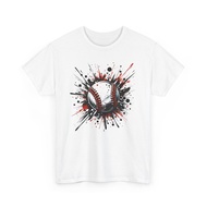 Baseball T-Shirt | Funny Baseball Fan Tee | Splatter Baseball Shirt
