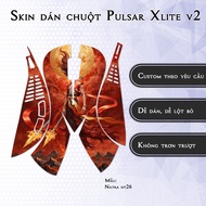 Pulsar Xlite Wireless v2 mouse Skin Natra nt26 model | 3M anti-slip sticker