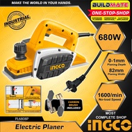 BUILDMATE Ingco Electric Wood Planer Machine Katam 680W | 750W for Woodworking Handheld Power Tools 