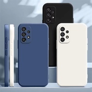 Full Cover Liquid silicone phone case For Galaxy A33 A34 A35 A54 A55 5G Cover Funda Luxury TPU Shock