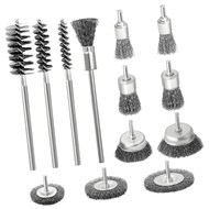 ZS Wire Bore Brush for Drill Steel Wire Brush Bore Cleaning Brush 1 4 Round Shank