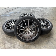 Honda Accord Sport Rim HRS Racing 17 X 7.5JJ ET45 5X100 PCD Accord 5X114.3 PCD