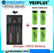 Panasonic original 5000mAh baterai lithium kapasitas tinggi 26650a 26650 untuk baterai isi ulang pen