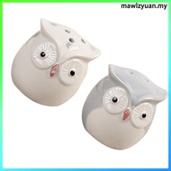 2 Pcs Spice Container Small Owls Kitchen Seasoning Jar Ceramic