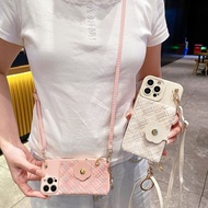 Weave Pattern Crossbody Wallet Phone Case For OPPO Reno 5 6 7 8 7Z 8Z 6Z 8T Realme 5 5S 5i 6i 7i C12