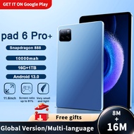 2024 Original Global Version Pad 6 Pro Tablet  Android 13 Snapdragon 888 Tablets RAM 16GB+ROM 1TB 10000mAh Octa Core Tablet PC 5G HD 4K Screen WIFI Mi Tab