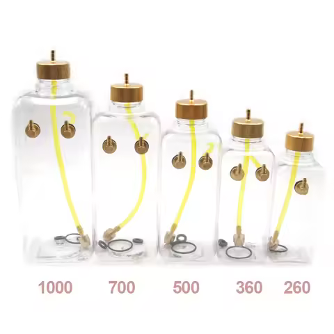 1 SET RC Plastic Fuel Oil Tank 260/360/500/700/1000/1500CC/ml CNC Aluminum alloy Cover for RC Nitro