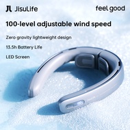 JisuLife Neck Fan Pro1 Portable Rechargeable Fan 5000mAh Battery 100 Gear Setting Strong Cooling Win