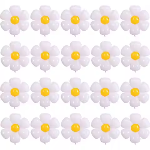 20 Pieces Daisy Balloons, Daisy Balloons, for Daisy Birthday Decorations, Wedding